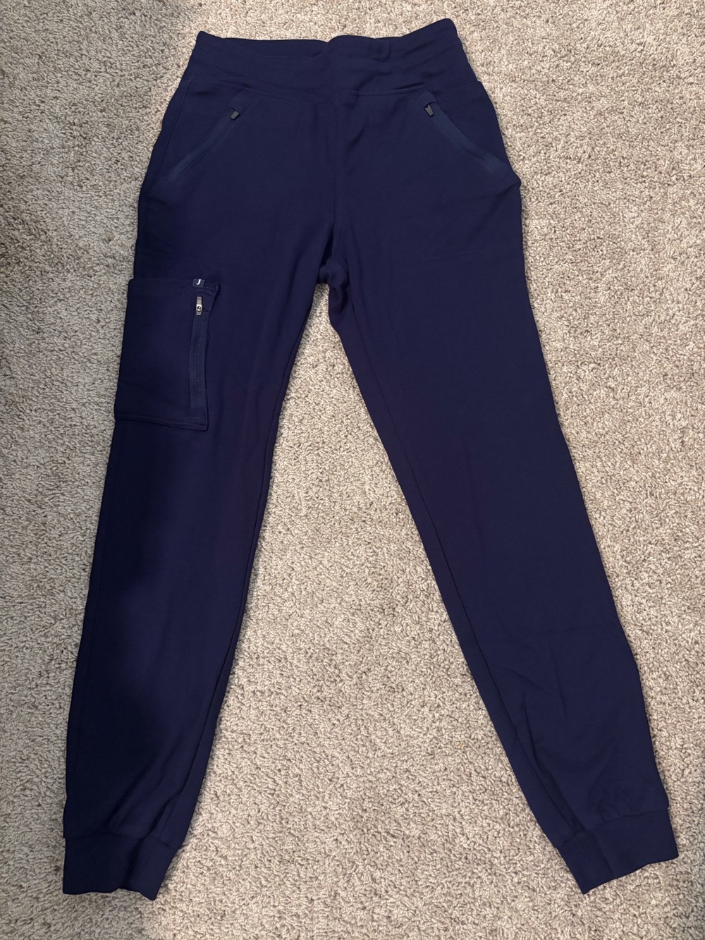 Jaanuu Navy 10-Pocket Skinny Scrub Jogger